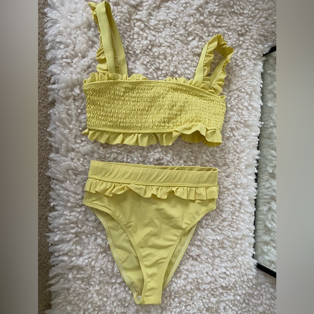 Pale yellow bikini barely worn
